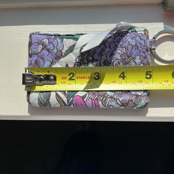 VERA BRADLEY LRG QUILTED CROSSBODY BAG PURSE IN PURPLE FLORAL LADY BUG PATTERN - Picture 14 of 15